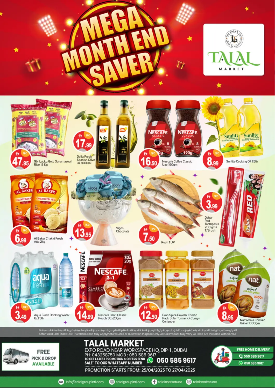 UAE - Dubai TALAL MARKET offers in D4D Online. DIP- 1, Dubai. . Till 27th April
