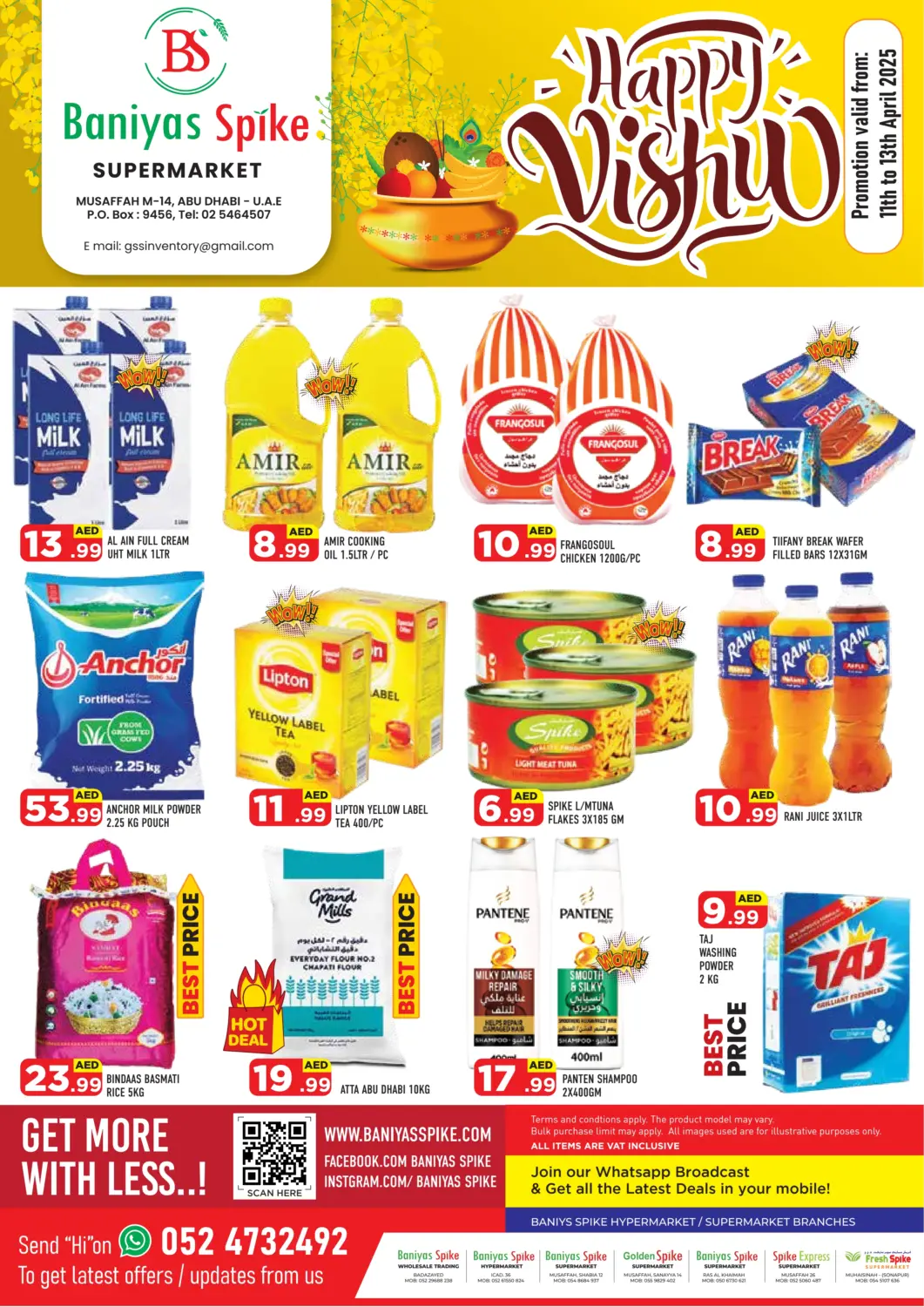 UAE - Abu Dhabi Baniyas Spike  offers in D4D Online. Musaffah 14 - Abudhabi. . Till 13th April