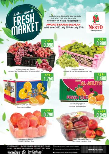 Oman - Salalah Nesto Hyper Market   offers in D4D Online. Fresh market. . Till 27th July