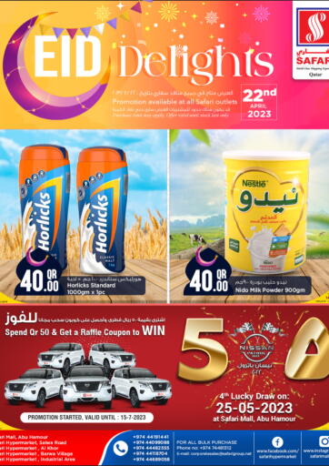 Qatar - Doha Safari Hypermarket offers in D4D Online. Eid Delights. . Only On 22nd April