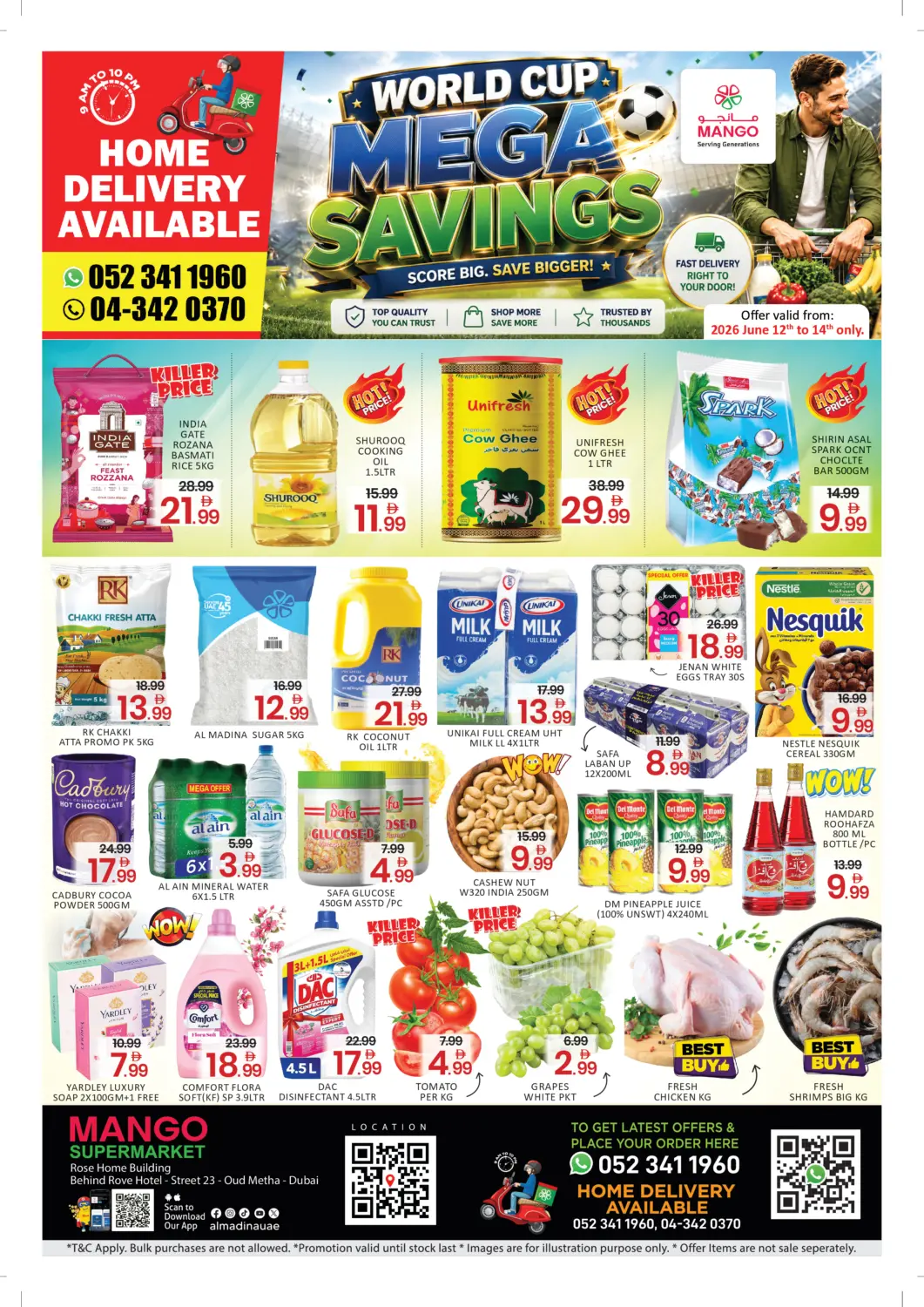 UAE - Dubai Mango Hypermarket LLC offers in D4D Online. Oud Maitha ,Dubai. . Till 14th June