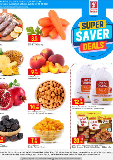 Qatar - Al Khor Safari Hypermarket offers in D4D Online. Super Saver Deals. . Only On 28th August