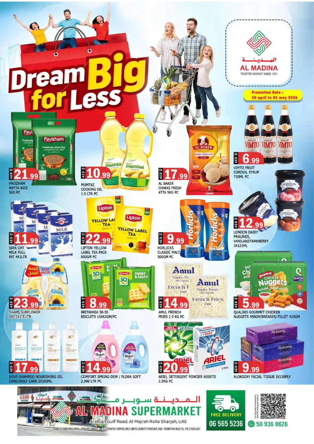 UAE - Sharjah / Ajman AL MADINA offers in D4D Online. Al Majrah, Rolla - Sharjah. . Till 3rd May