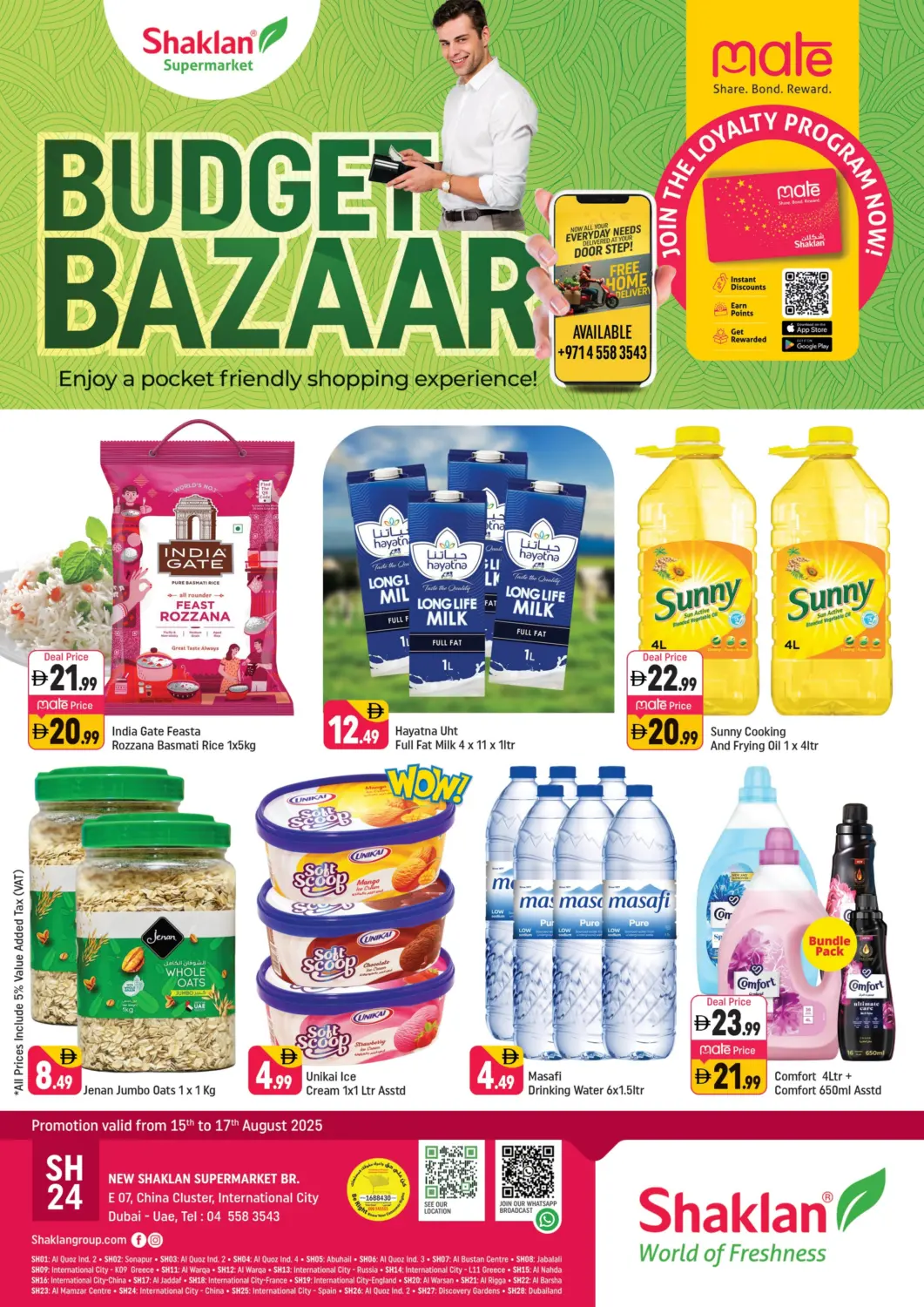 UAE - Dubai Shaklan  offers in D4D Online. E 07,China Cluster ,IC. . Till 17th August