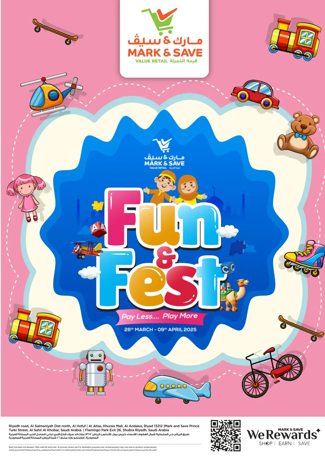 KSA, Saudi Arabia, Saudi - Al Khobar Mark & Save offers in D4D Online. FUN & FEST. . Till 9th April