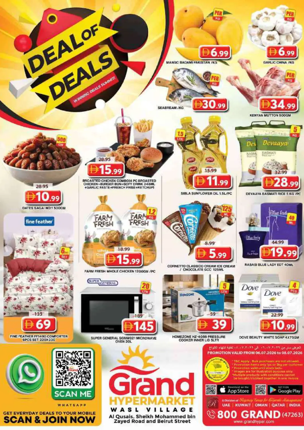 UAE - Dubai Grand Hyper Market offers in D4D Online. Wasl Village - Dubai. . Till 8th July