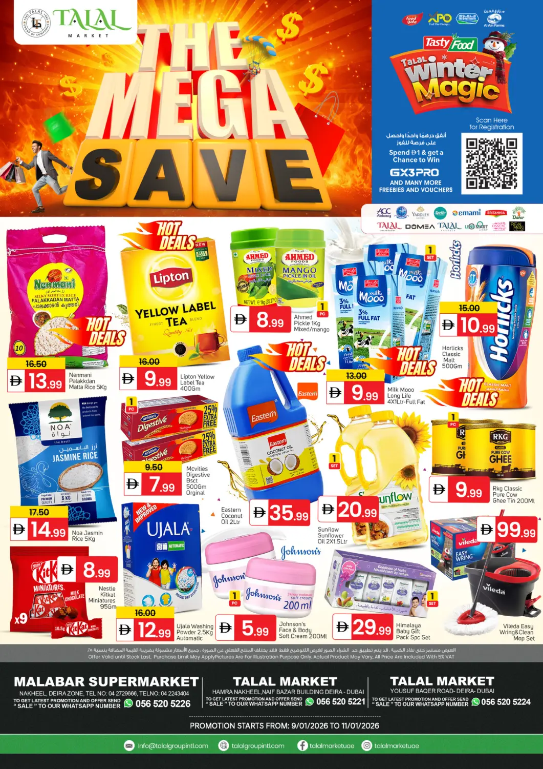 UAE - Dubai TALAL MARKET offers in D4D Online. The Mega Save. . Till 11th January