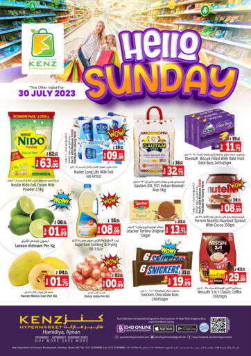 UAE - Sharjah / Ajman Kenz Hypermarket offers in D4D Online. Hello Sunday. . Only On 30th July