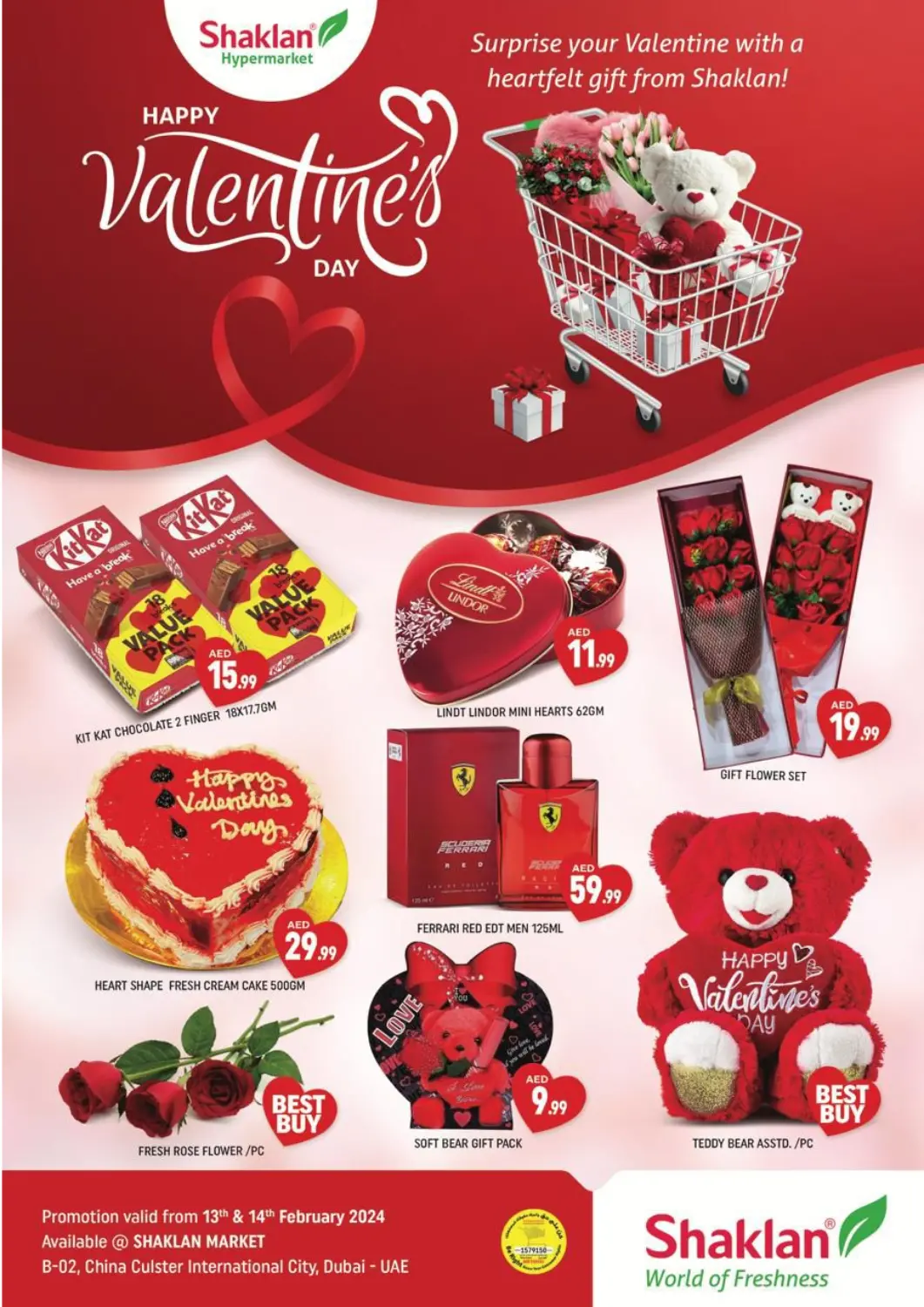 UAE - Dubai Shaklan  offers in D4D Online. B-02, China Cluster, IC, Dubai. . Till 14th February