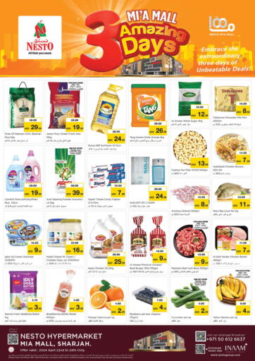 UAE - Fujairah Nesto Hypermarket offers in D4D Online. Mia Mall, Sharjah. . Till 24th April