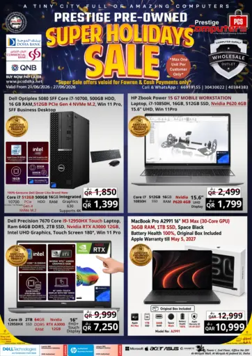 Prestige Pre Owned Super Holidays Sale
