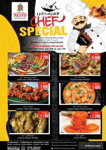 Oman - Salalah Nesto Hyper Market   offers in D4D Online. Chef Special. . Till 17th July
