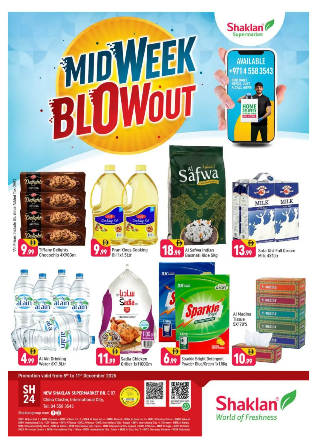 UAE - Dubai Shaklan  offers in D4D Online. E 07,China Cluster ,IC. . Till 11th December