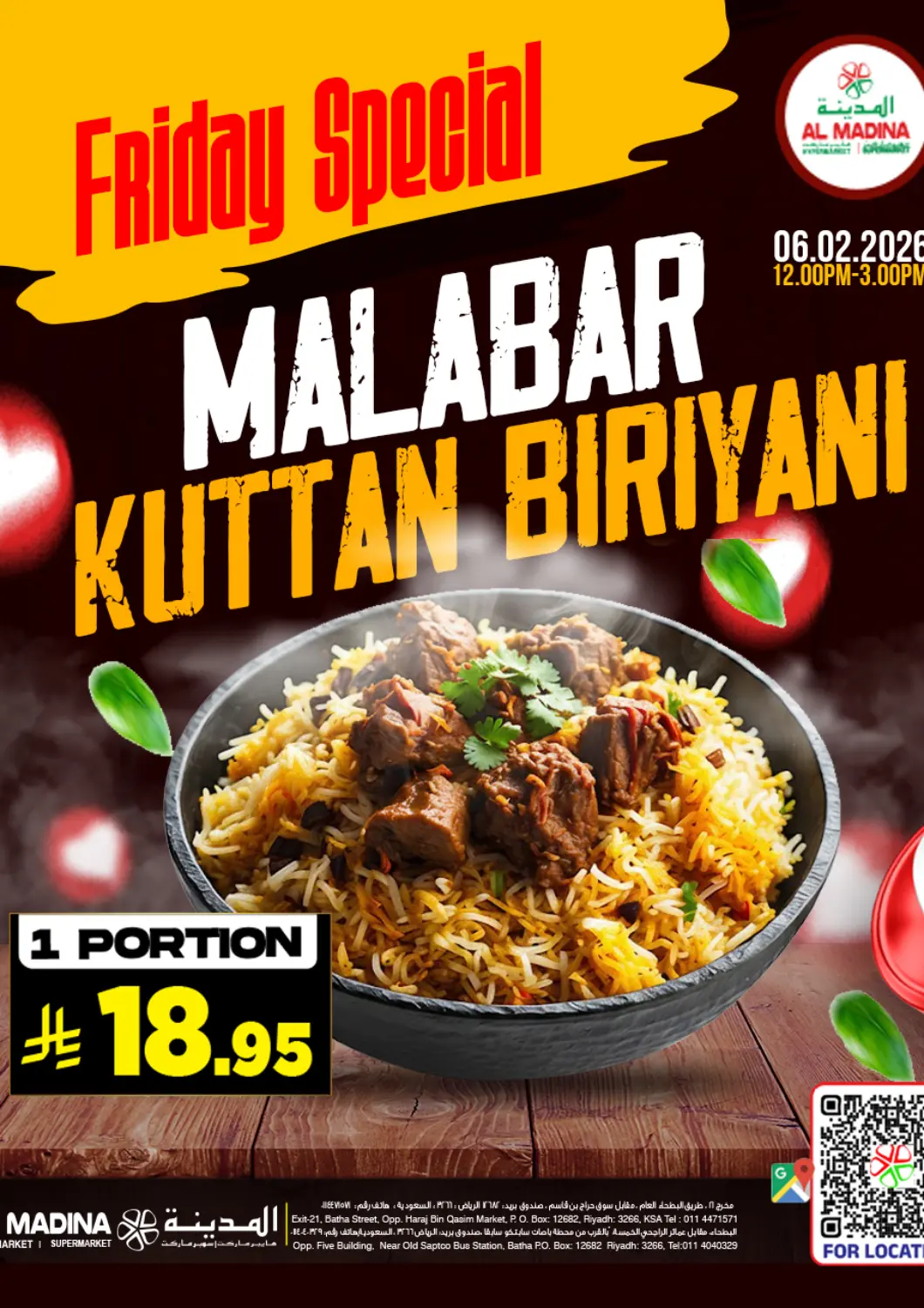 KSA, Saudi Arabia, Saudi - Riyadh Al Madina Hypermarket offers in D4D Online. Friday Special. . Only On 6th February