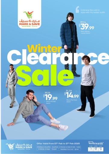 UAE - Abu Dhabi Mark & Save offers in D4D Online. Winter Clearance Sale. . Till 27th February