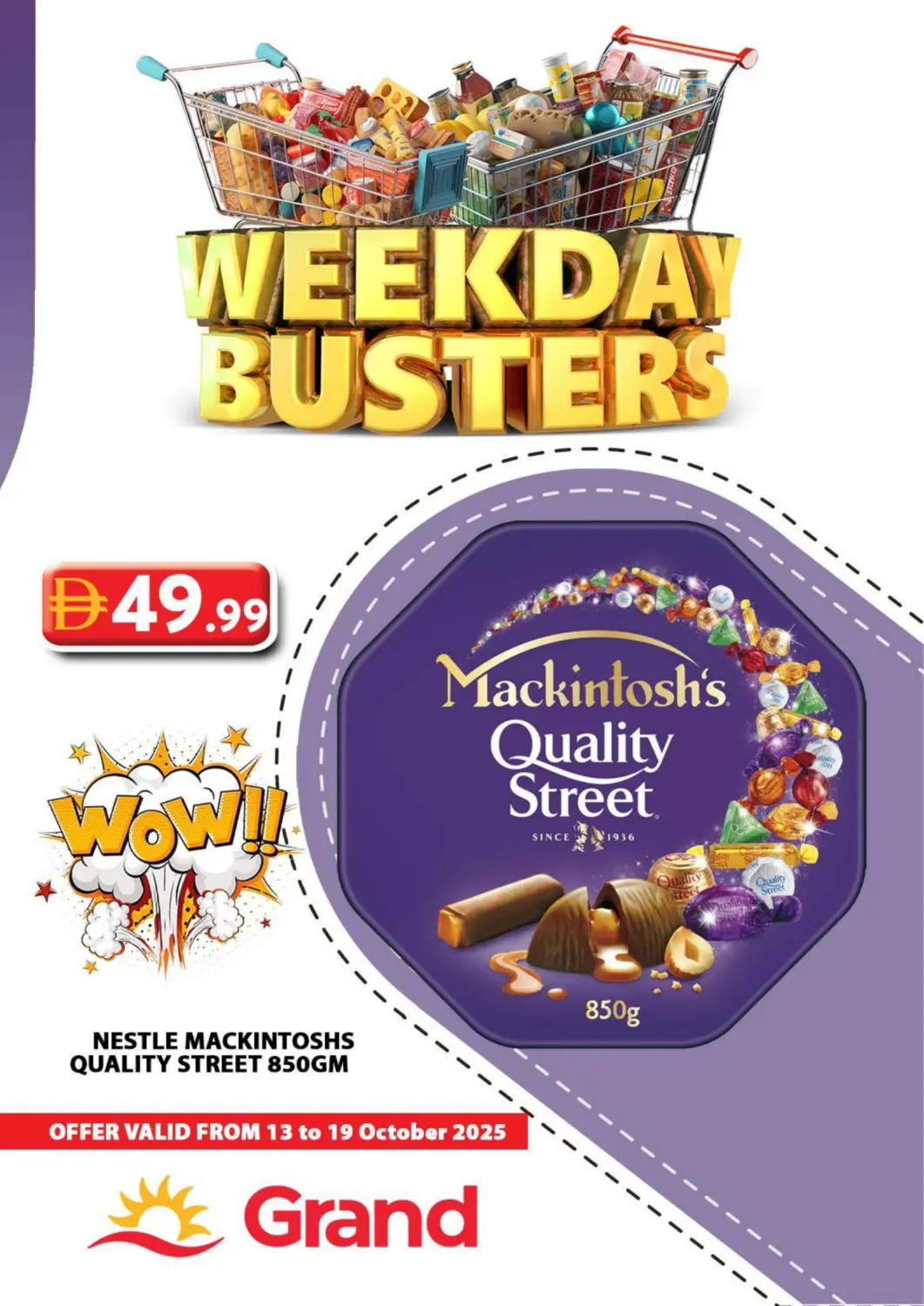 UAE - Dubai Grand Hyper Market offers in D4D Online. Weekday Busters. . Till 19th October