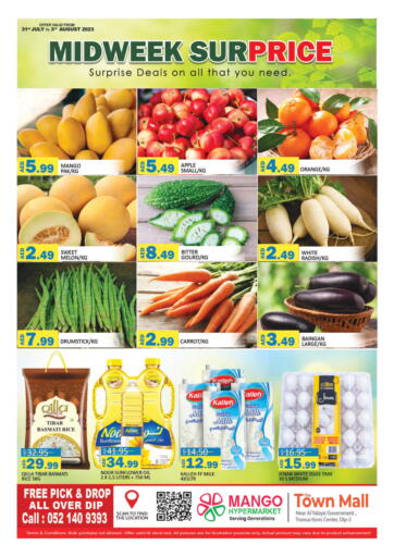 UAE - Dubai Mango Hypermarket LLC offers in D4D Online. Town Mall- Dip- 2. . Till 3rd August