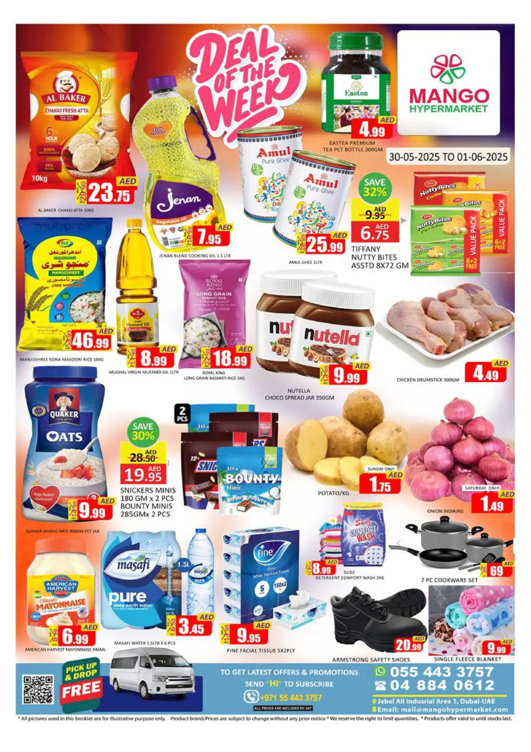 UAE - Dubai Mango Hypermarket LLC offers in D4D Online. Jebel Ali Ind Area 1- Dubai. . Till 1st June