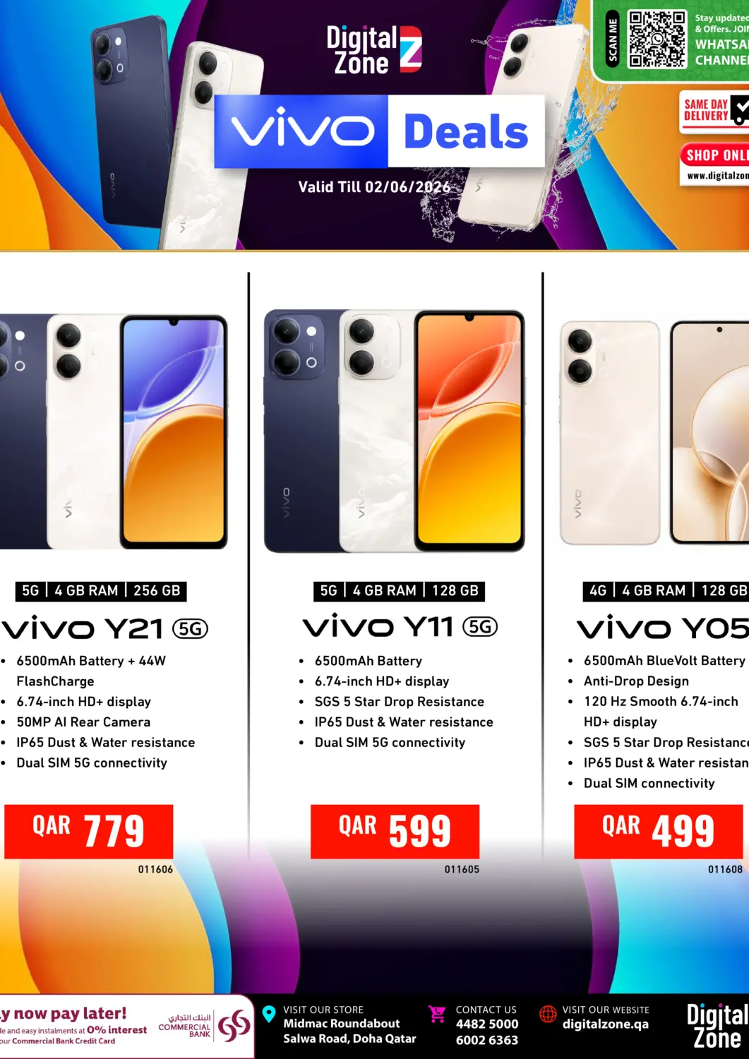 Qatar - Al-Shahaniya Digital Zone Trading offers in D4D Online. Vivo Deals. . Till 2nd June