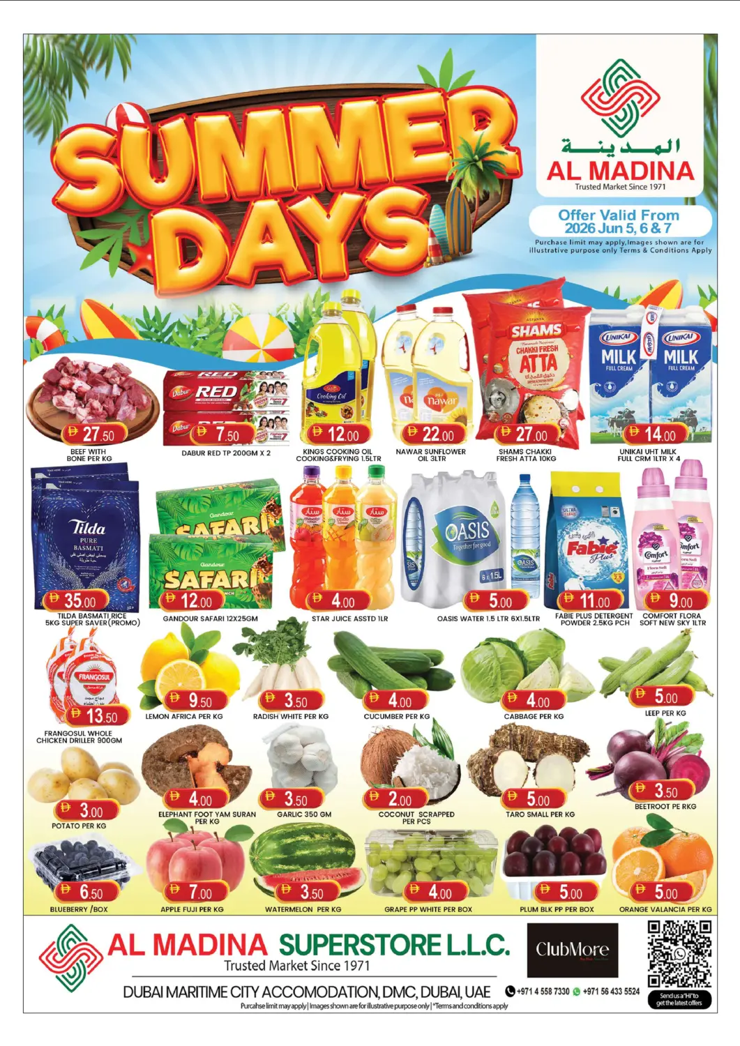 UAE - Dubai AL MADINA (Dubai) offers in D4D Online. Dubai Maritime City. . Till 7th June