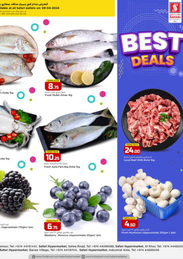 Qatar - Al Khor Safari Hypermarket offers in D4D Online. Best Deals. . Only On 8th April