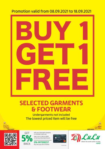 Qatar - Al-Shahaniya LuLu Hypermarket offers in D4D Online. Buy 1 Get 1 Free. . Till 18th September