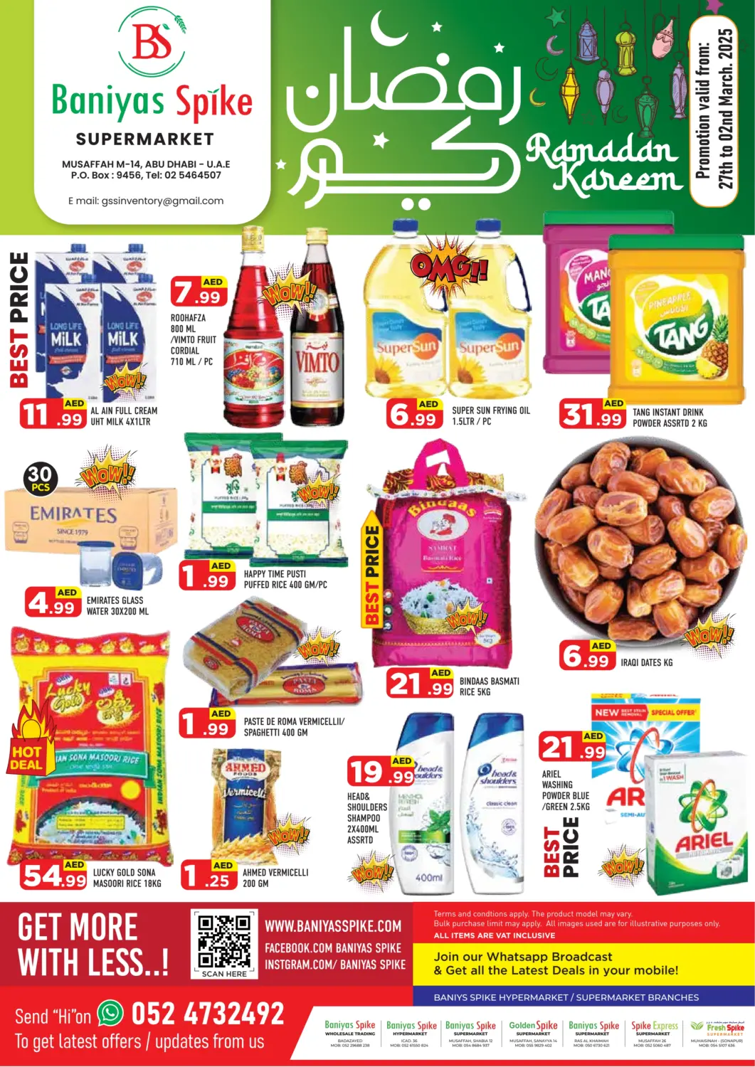 UAE - Abu Dhabi Baniyas Spike  offers in D4D Online. Musaffah 14 - Abudhabi. . Till 2nd March