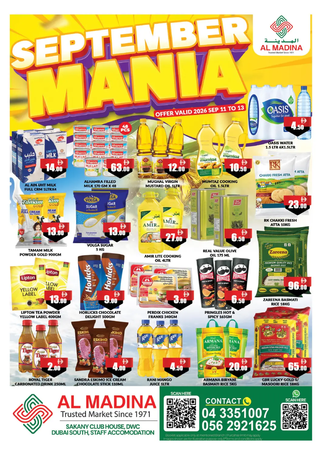 UAE - Dubai AL MADINA (Dubai) offers in D4D Online. Sakany ClubHouse, Dubai South. . Till 13th September