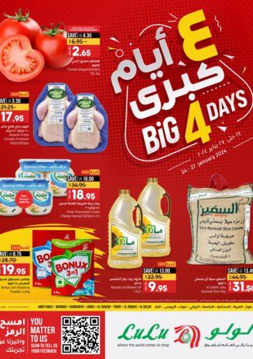 KSA, Saudi Arabia, Saudi - Jeddah LULU Hypermarket offers in D4D Online. Big 4 Days. . Till 27th January