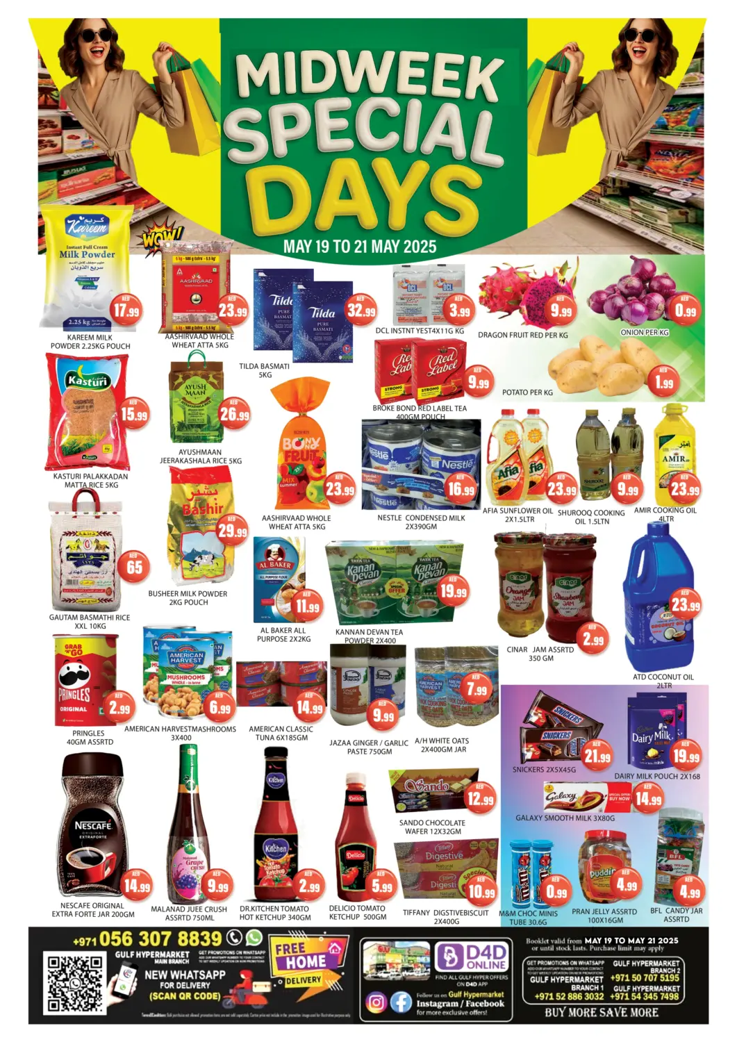 UAE - Ras al Khaimah Gulf Hypermarket LLC offers in D4D Online. Midweek Special Days. . Till 21st May