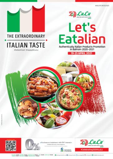 Bahrain LuLu Hypermarket offers in D4D Online. Let's Eatalian. . Till 25th April