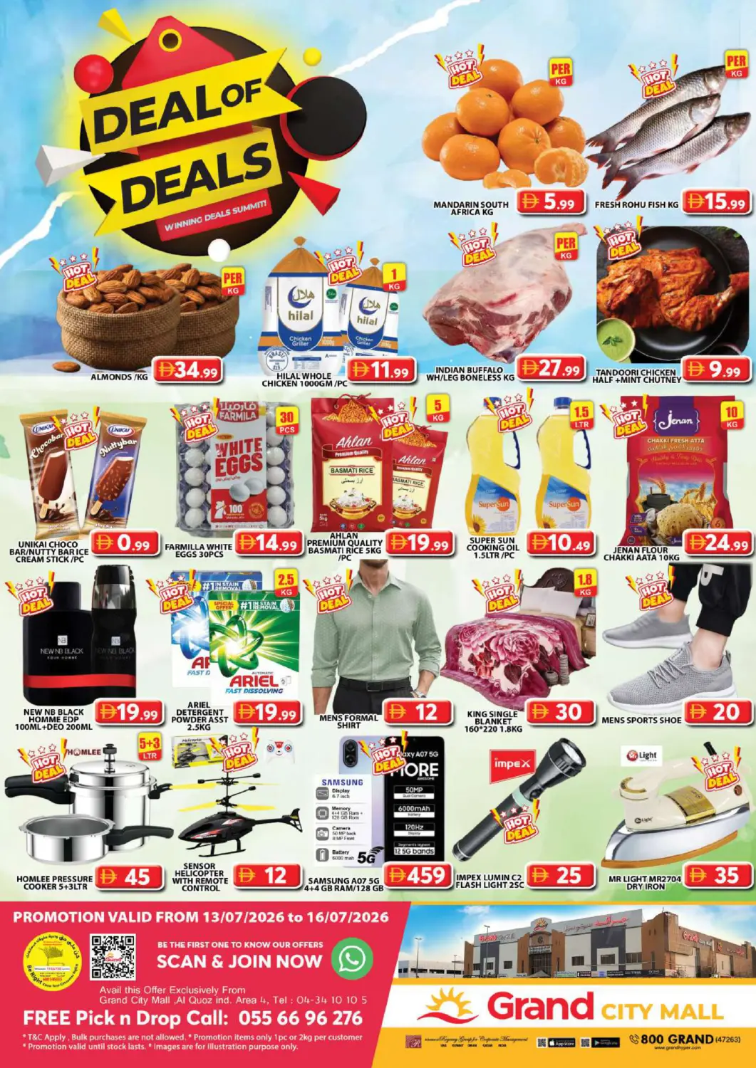 UAE - Dubai Grand Hyper Market offers in D4D Online. City Mall - Dubai. . Till 16th july