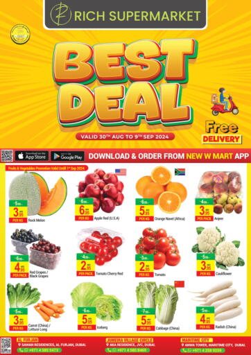 UAE - Dubai Rich Supermarket offers in D4D Online. Best Deal. . Till 9th September