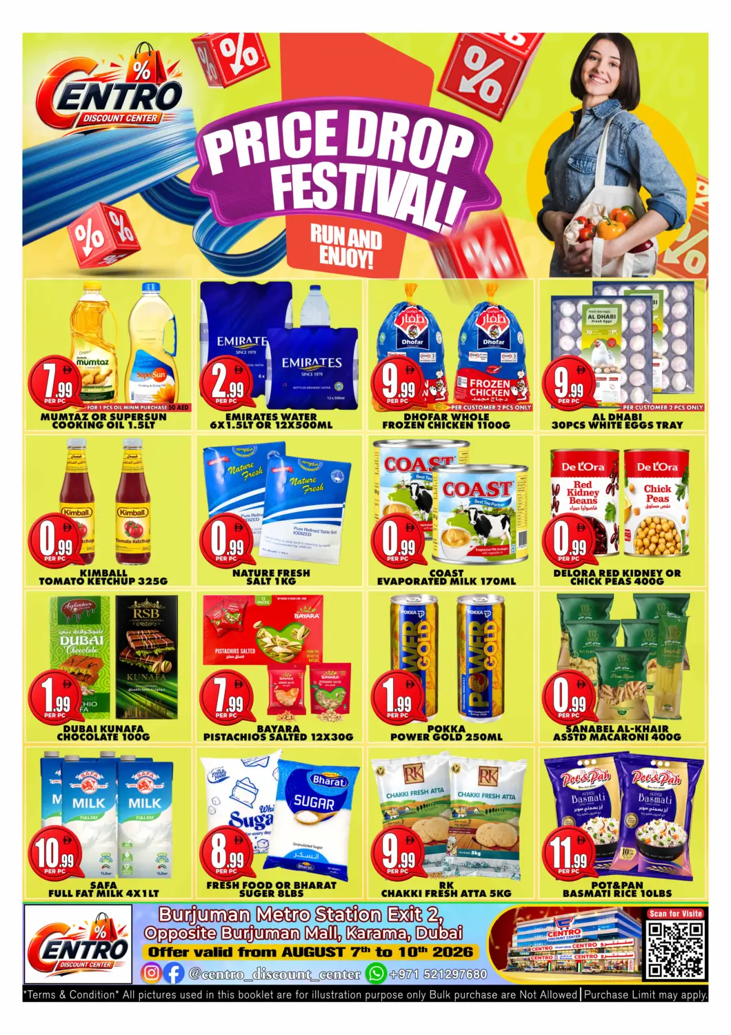 UAE - Dubai Centro Discount Center offers in D4D Online. Price Drop Festival !. . Till 10th August