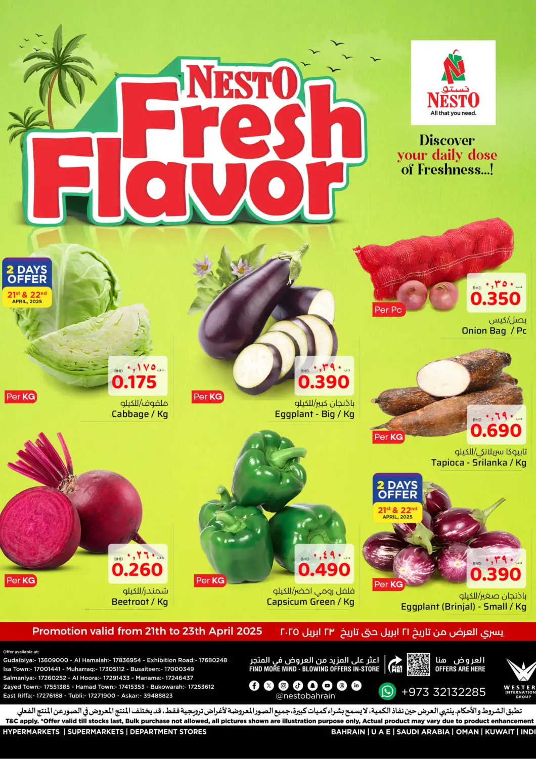 Bahrain NESTO  offers in D4D Online. Nesto Fresh Flavour. . Till 23rd April
