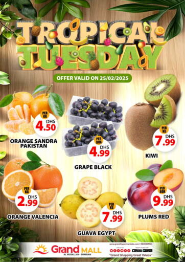 UAE - Sharjah / Ajman Grand Hyper Market offers in D4D Online. Al Musallah - Sharjah. . Only On 25th February