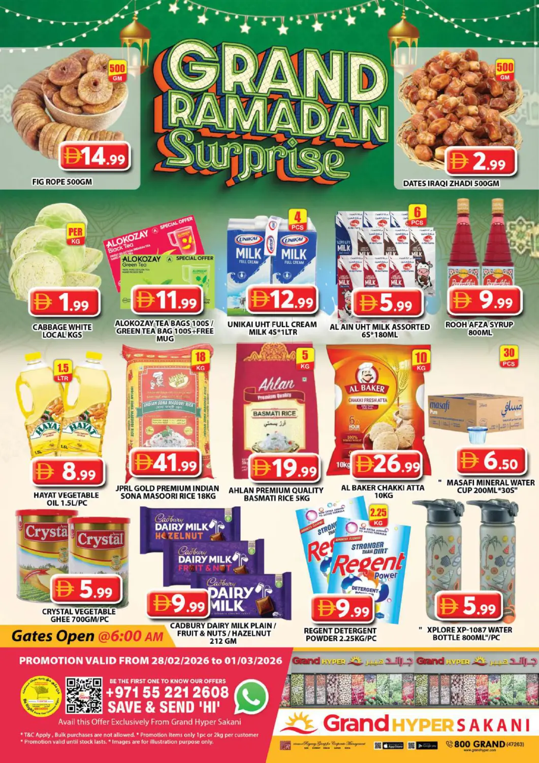 UAE - Dubai Grand Hyper Market offers in D4D Online. Grand Hyper Sakani. . Till 1st March