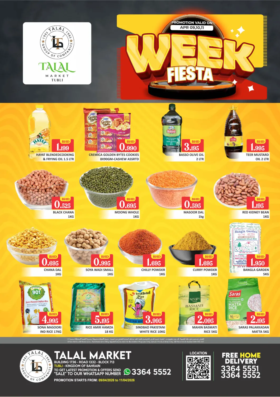 Bahrain Talal Markets offers in D4D Online. Week Fiesta @ Tubli. . Till 11th April