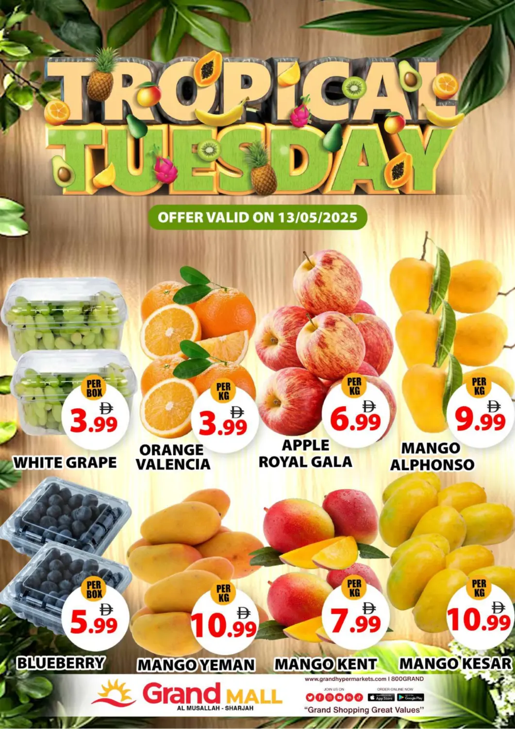 UAE - Abu Dhabi Grand Hyper Market offers in D4D Online. Al Musallah, Sharjah. . Only On 13th May
