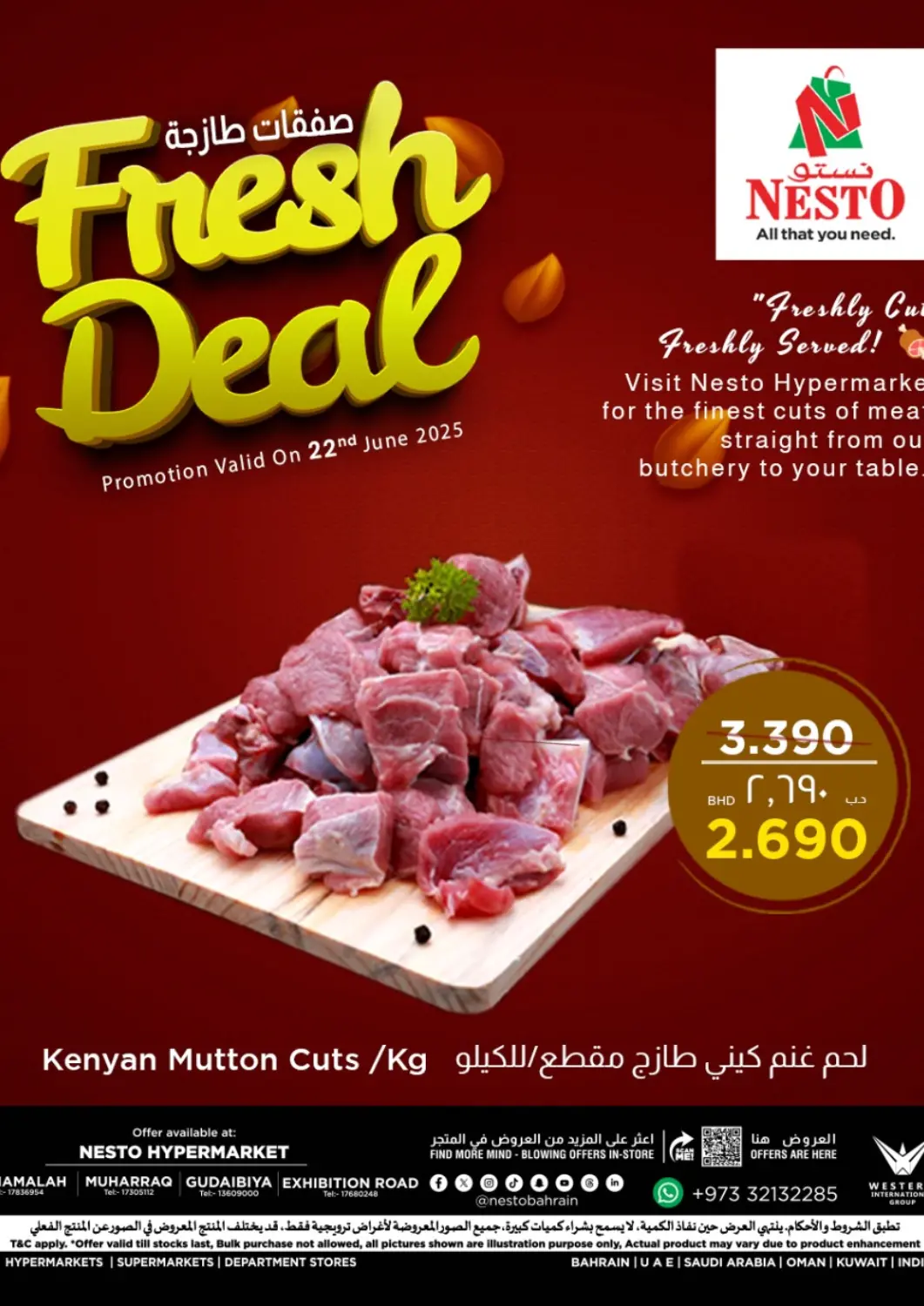 Bahrain NESTO  offers in D4D Online. Fresh Deals. . Only On 22nd June