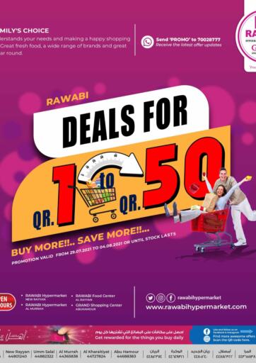 Qatar - Al-Shahaniya Rawabi Hypermarkets offers in D4D Online. Deals For 1 QR to 50 QR. . Till 4th August