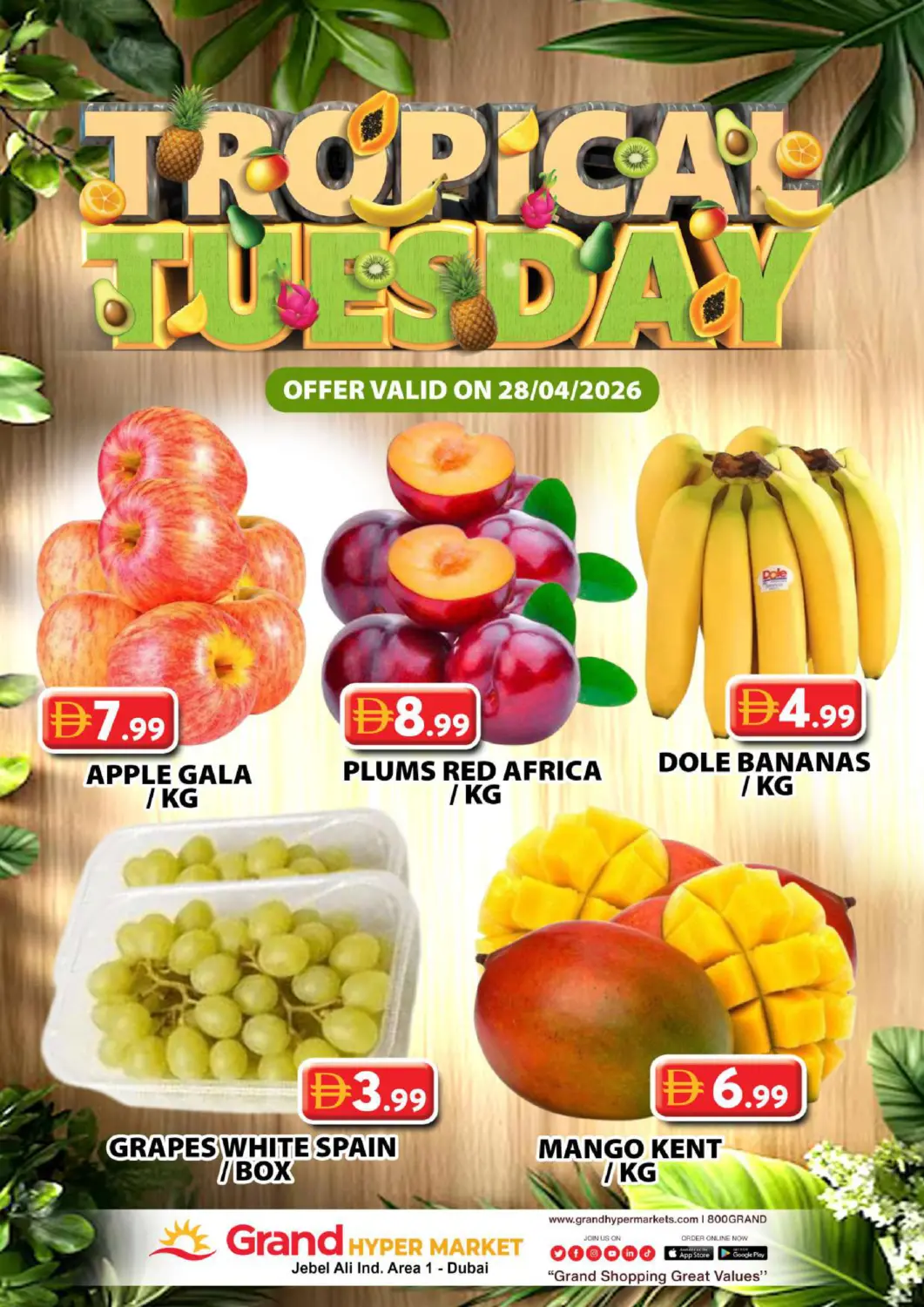 UAE - Dubai Grand Hyper Market offers in D4D Online. Jabel Ali Industrial Area 1 -Dubai. . Only On 28th April