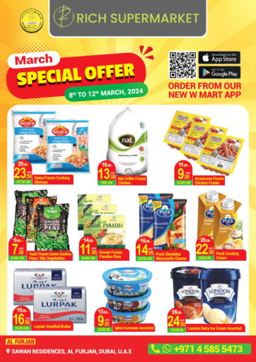 UAE - Dubai Rich Supermarket offers in D4D Online. Furjan - March Special Offerq. . Till 12th March