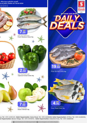 Qatar - Al Khor Safari Hypermarket offers in D4D Online. Daily Deals. . Only On 16th April