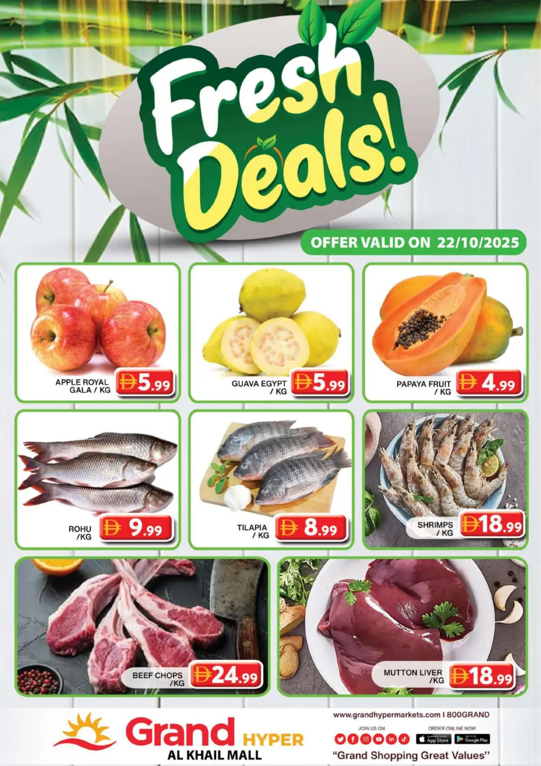 UAE - Dubai Grand Hyper Market offers in D4D Online. Al Khail Mall - Dubai. . Only On 22nd October