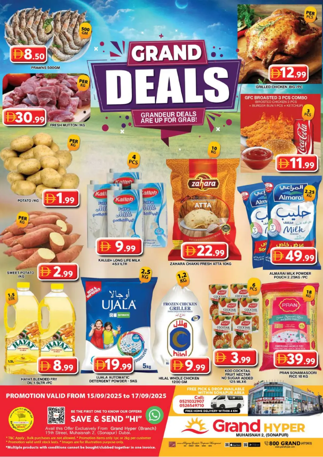 UAE - Dubai Grand Hyper Market offers in D4D Online. Muhaisnah 2, (Sonapur). . Till 17th September