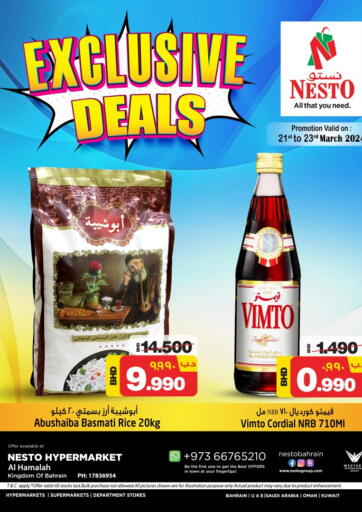 Bahrain NESTO  offers in D4D Online. Exclusive Deals. . Till 23rd March
