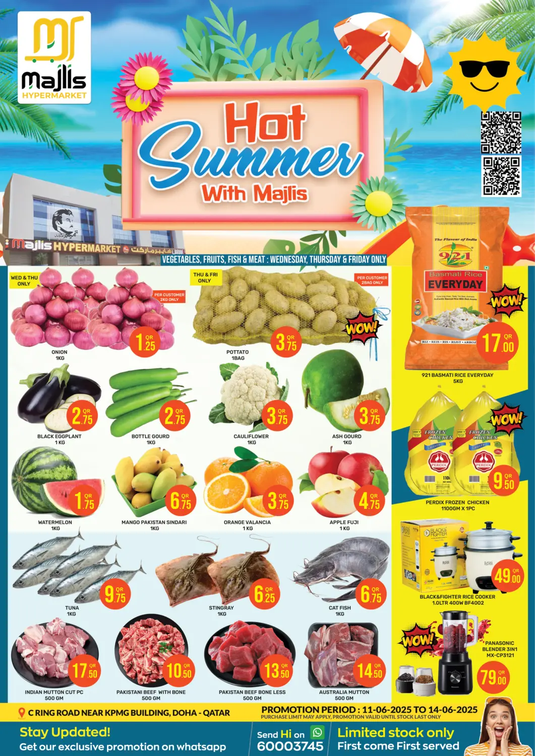 Qatar - Al Rayyan Majlis Hypermarket offers in D4D Online. Hot Summer With Majlis. . Till 14th June