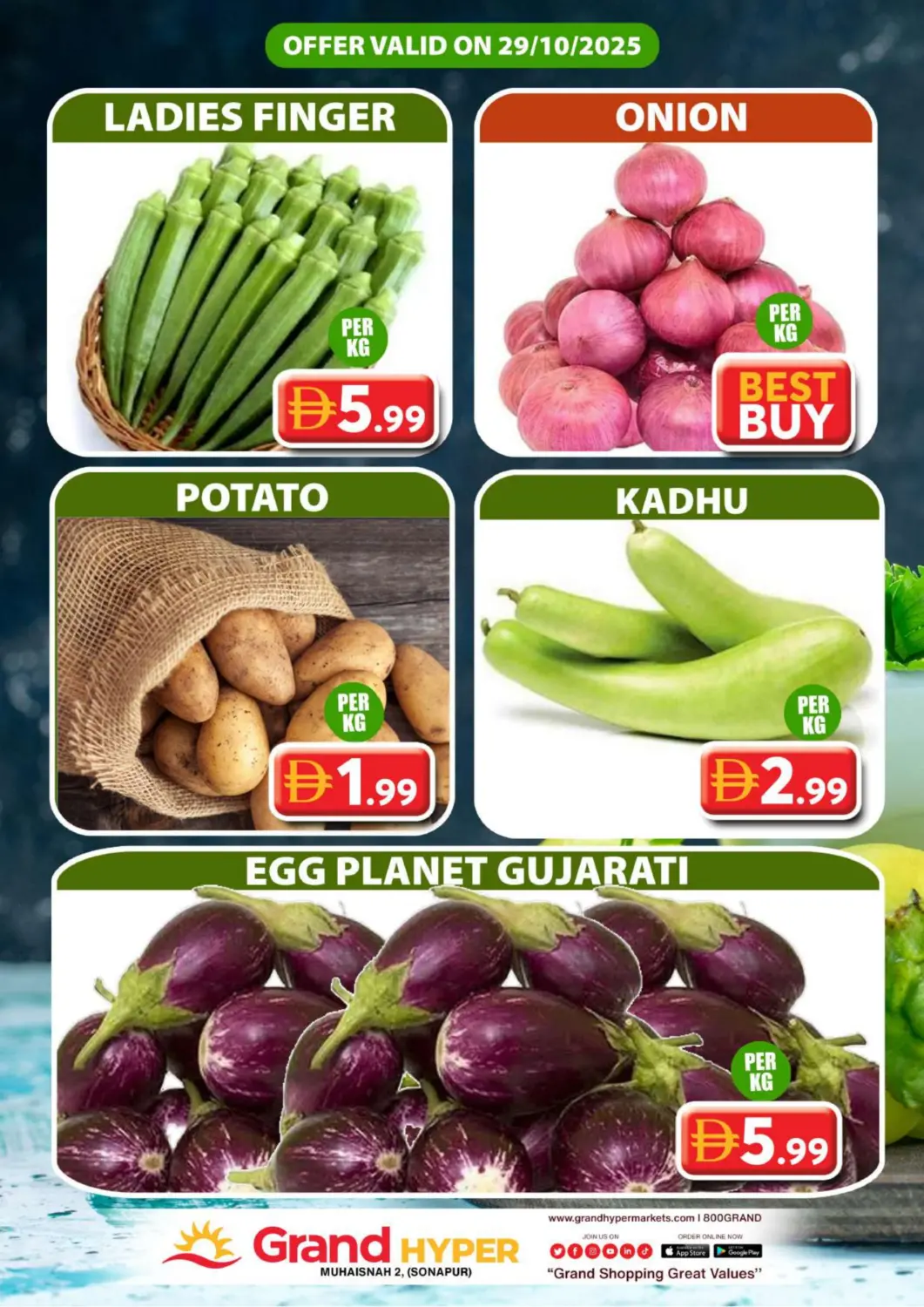 UAE - Dubai Grand Hyper Market offers in D4D Online. Muhaisnah 2, (Sonapur). . Only On 29th October