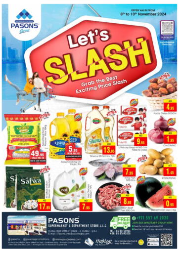 UAE - Dubai PASONS GROUP offers in D4D Online. Pasons Supermarket & Dept Store LLC. . Till 10th November